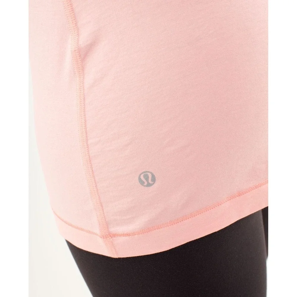 Lululemon‎ Devotion Long Sleeve Tee Bleached Coral Size 2